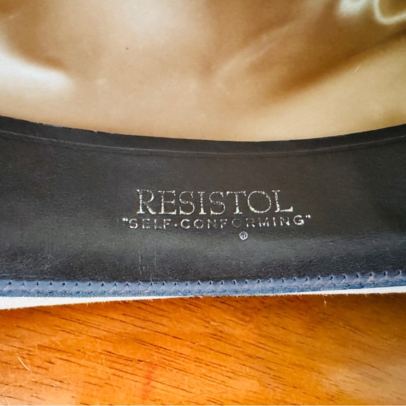 RESISTOL Vintage 70s Cowboy Hat 7 1/4 with some wear XXX BEAVER - Picture 9 of 12